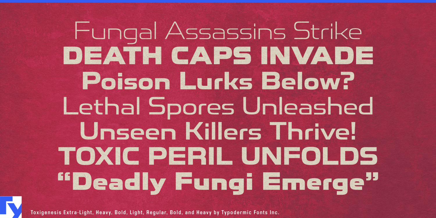 Toxigenesis Font Poster #1