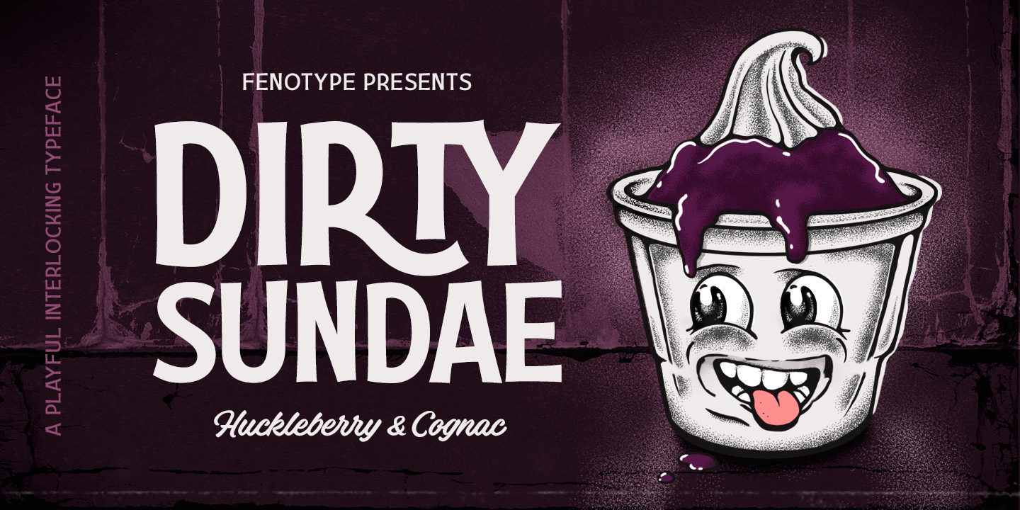 Dirty Sundae Font Family Poster