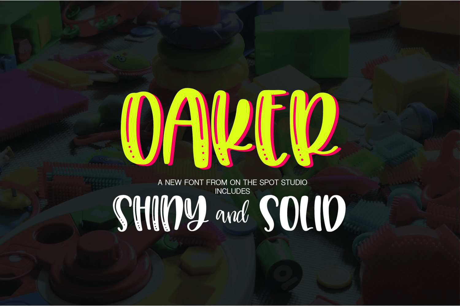 Oaker Font Family Poster