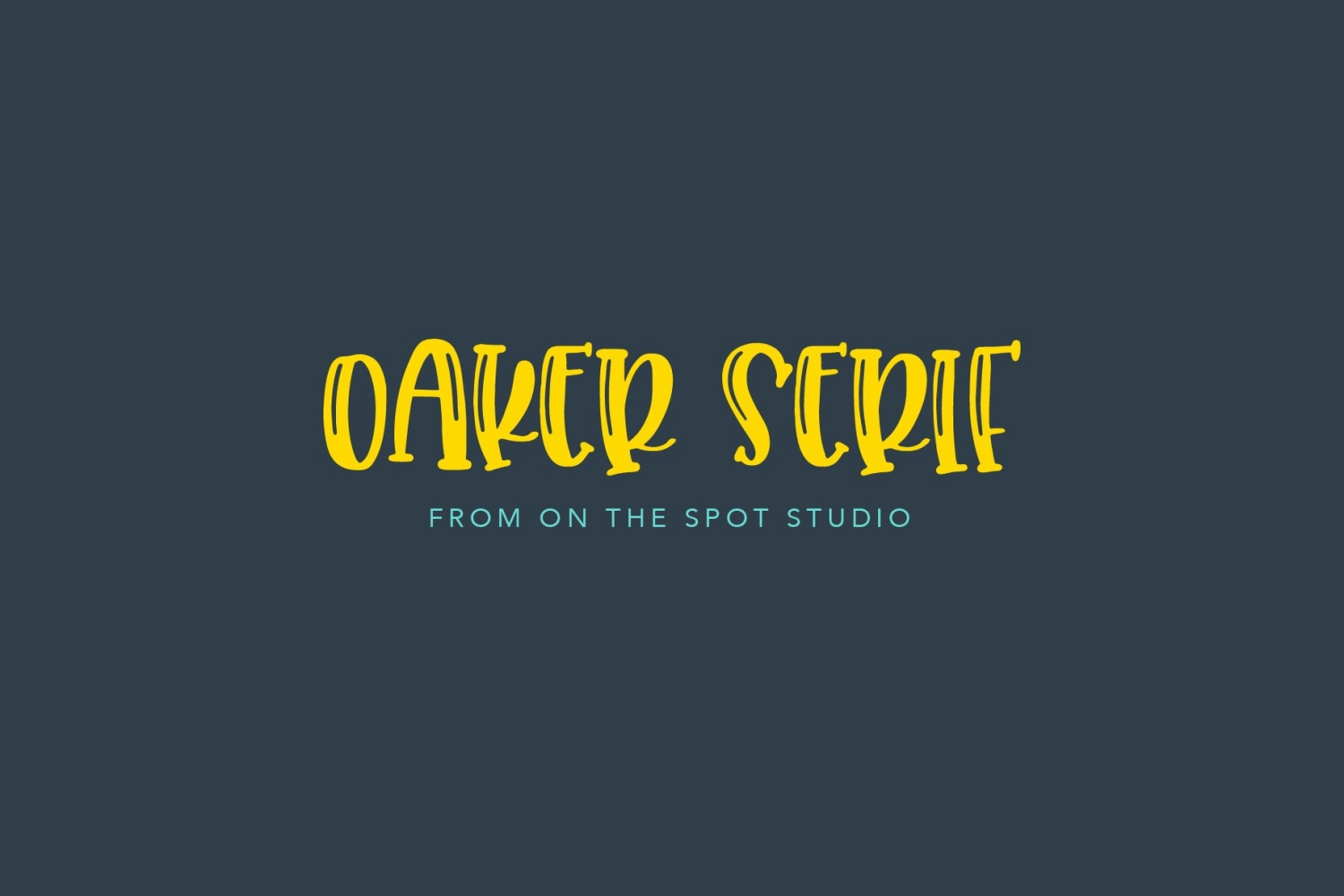 Oaker Serif Font Family Poster