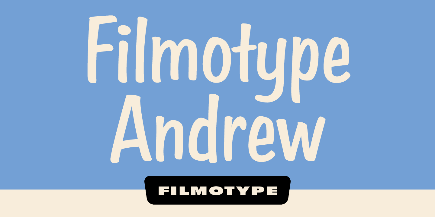 Filmotype Andrew Font Poster #1
