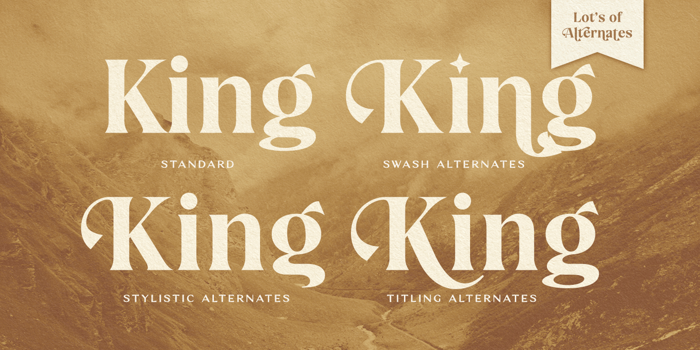 King's Valley Font Poster #1