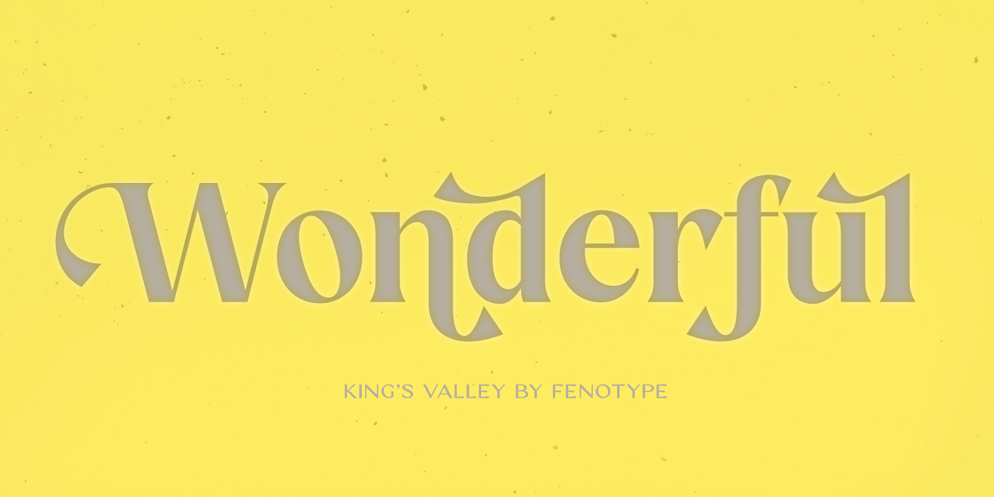 King's Valley Font Poster #1
