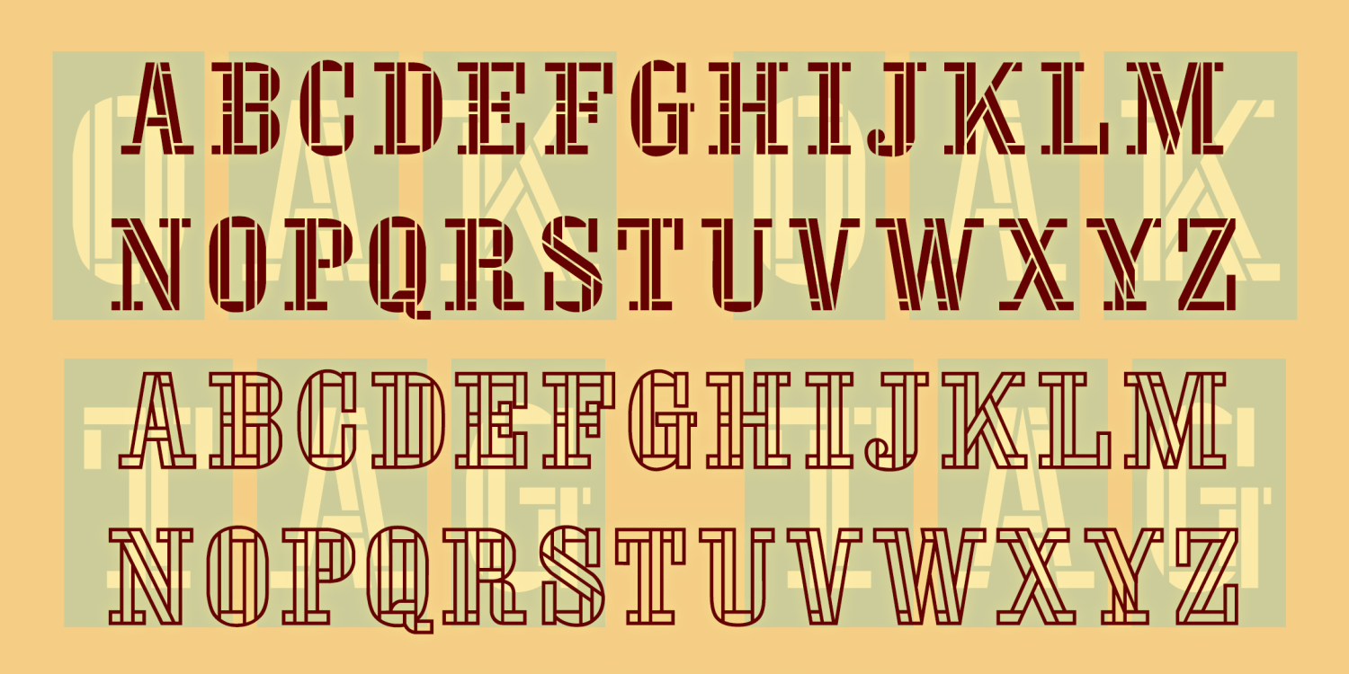 Oaktag Font Family Poster