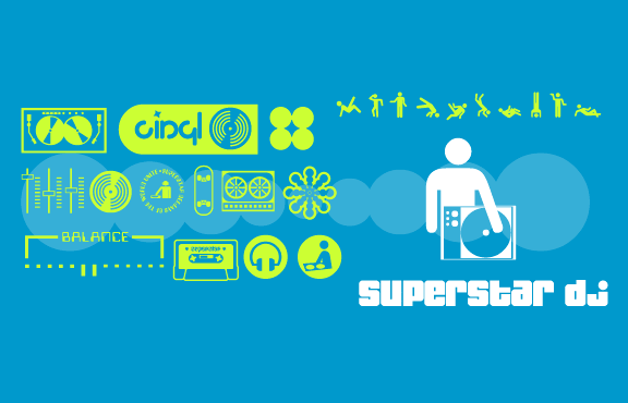 Superstar DJ Font Poster #1