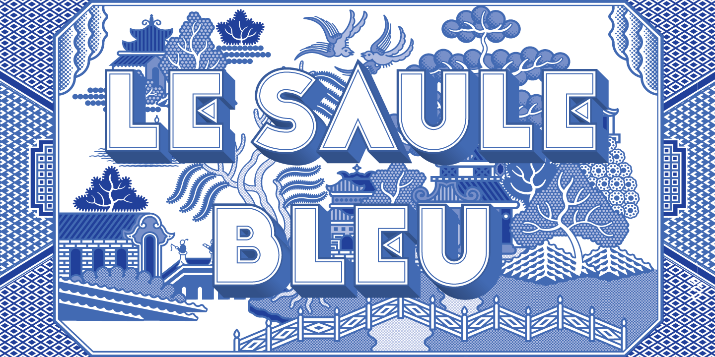 Noir et Blanc Font Poster #1