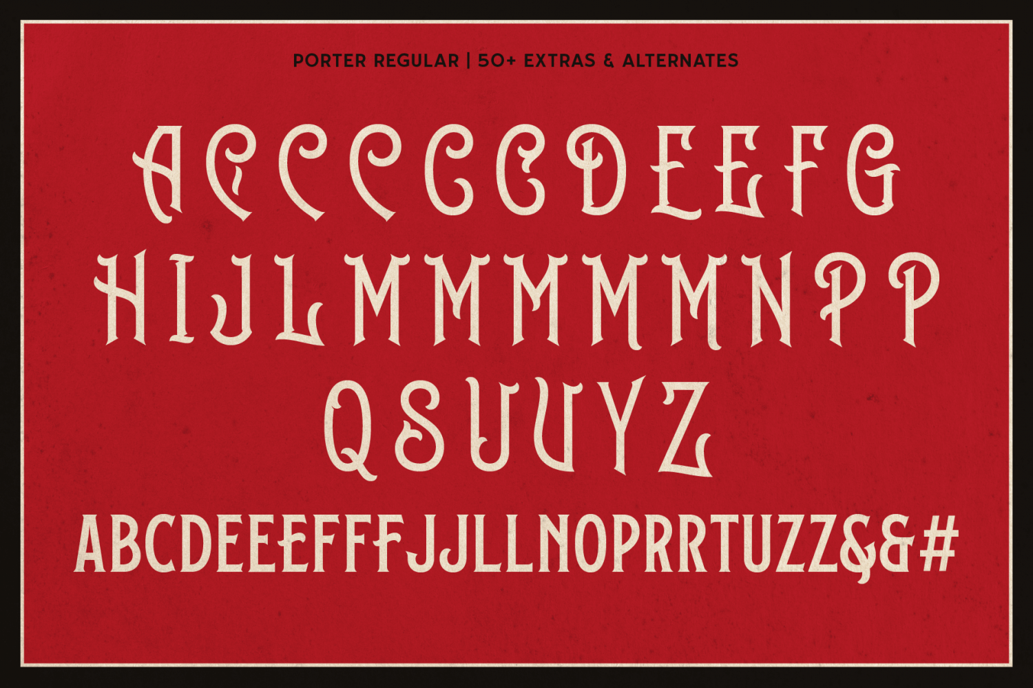 Porter Cut Font Poster #1