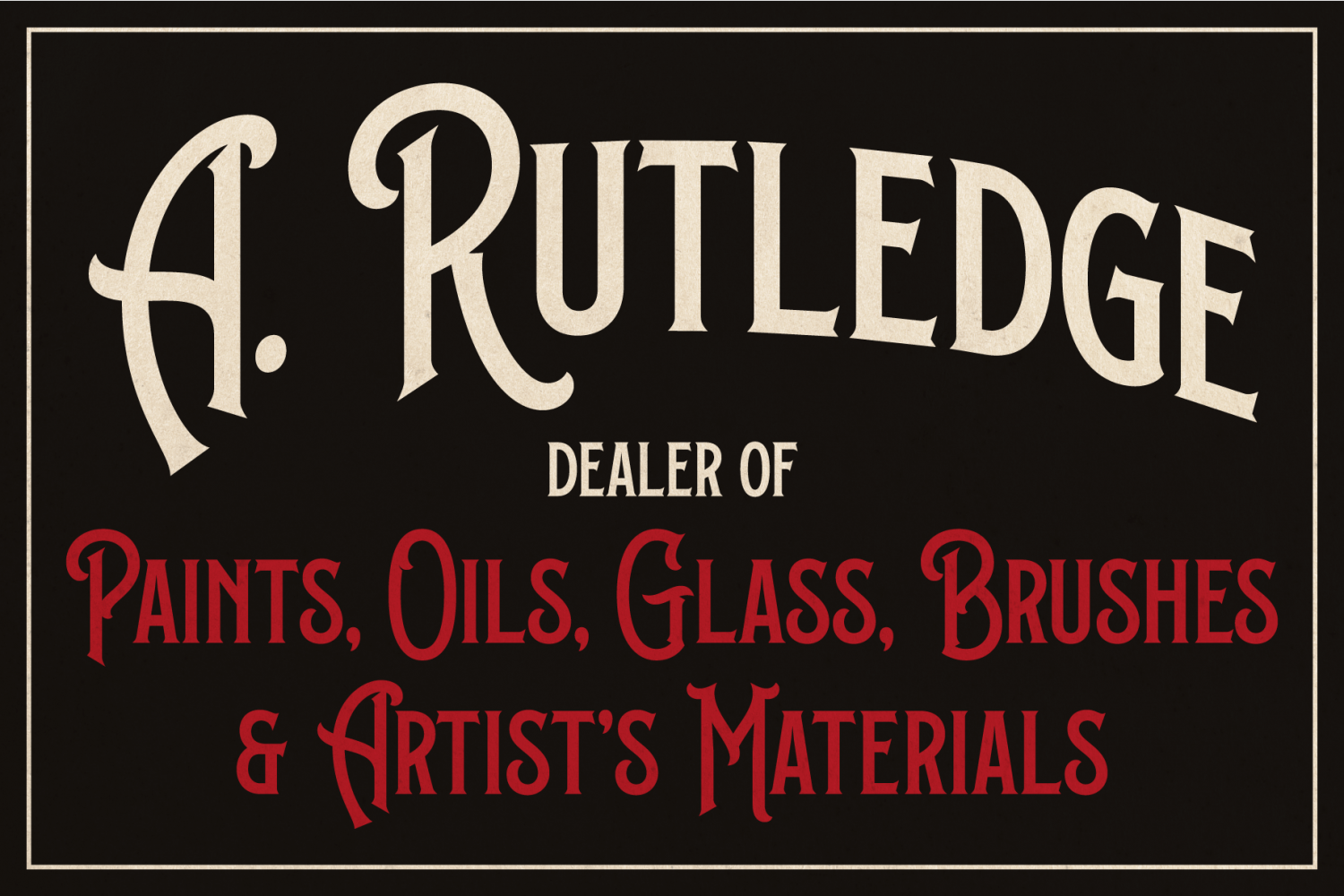 Porter Cut Font Poster #1