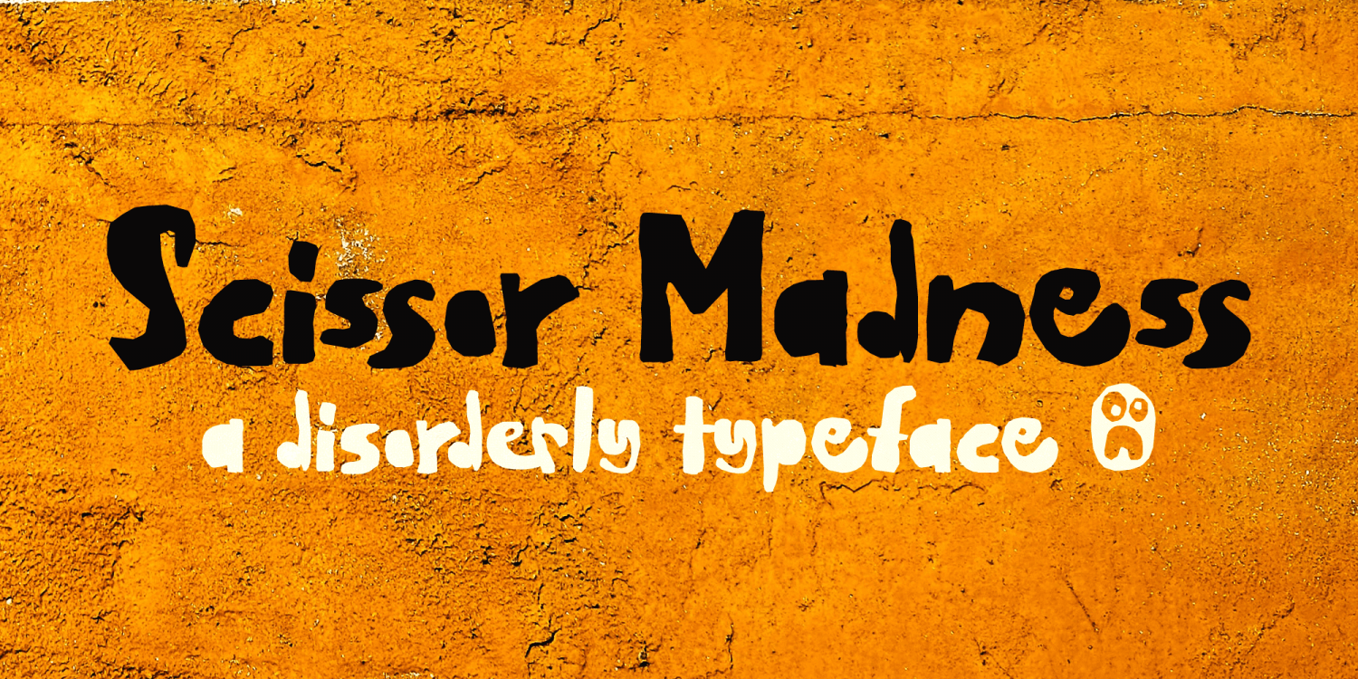 Scissor Madness Font Poster #1