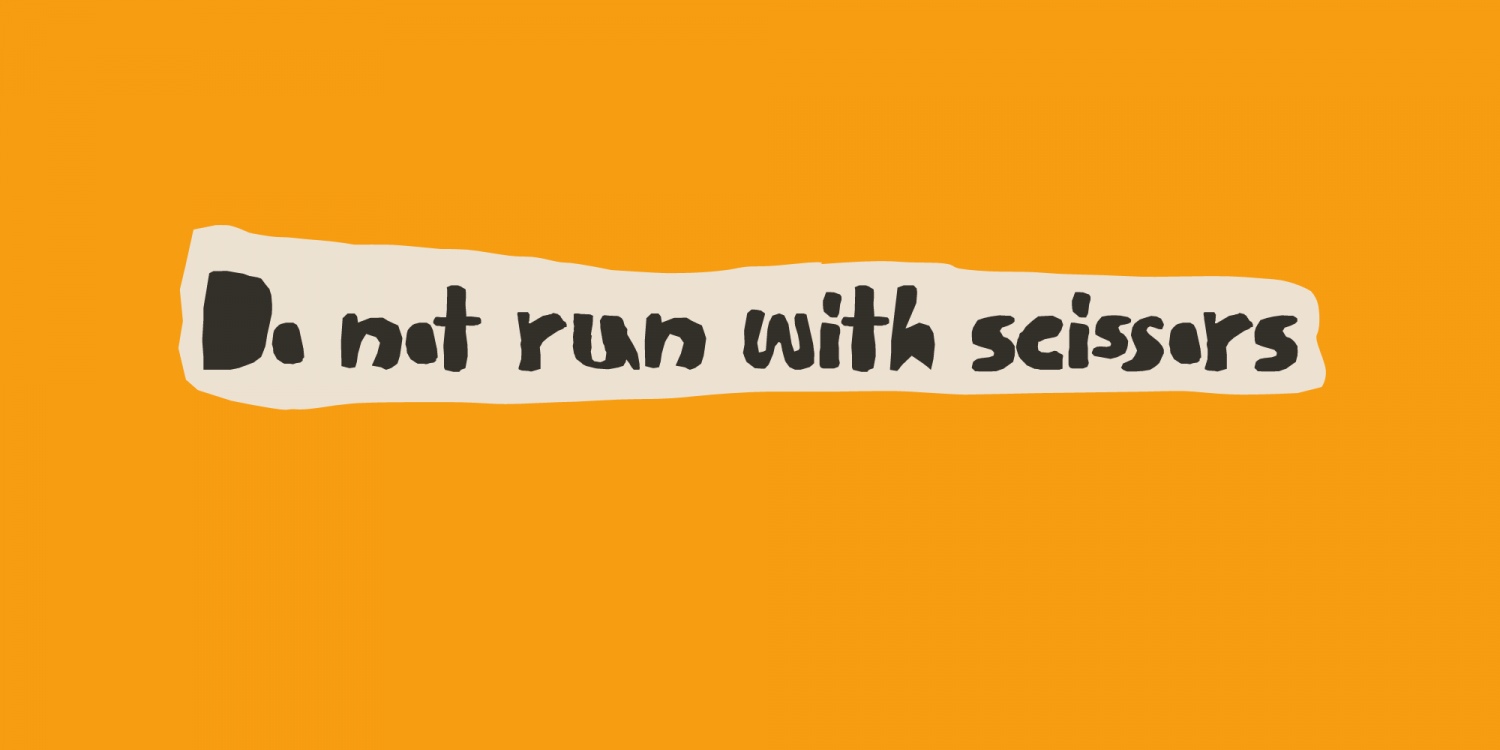 Scissor Madness Font Poster #1