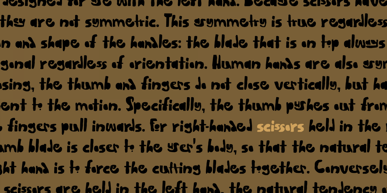 Scissor Madness Font Poster #1