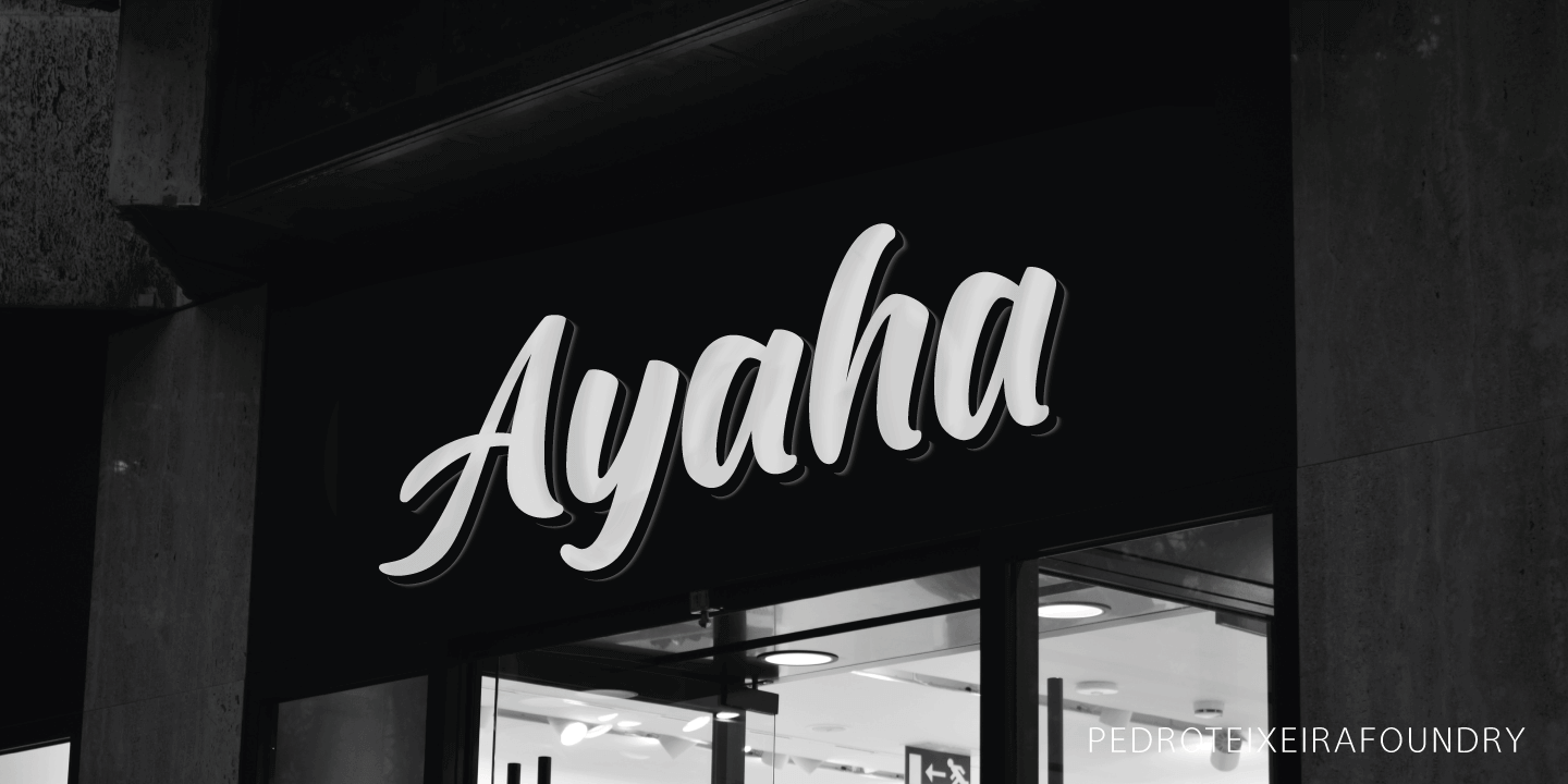 Ayaha Font Poster #1