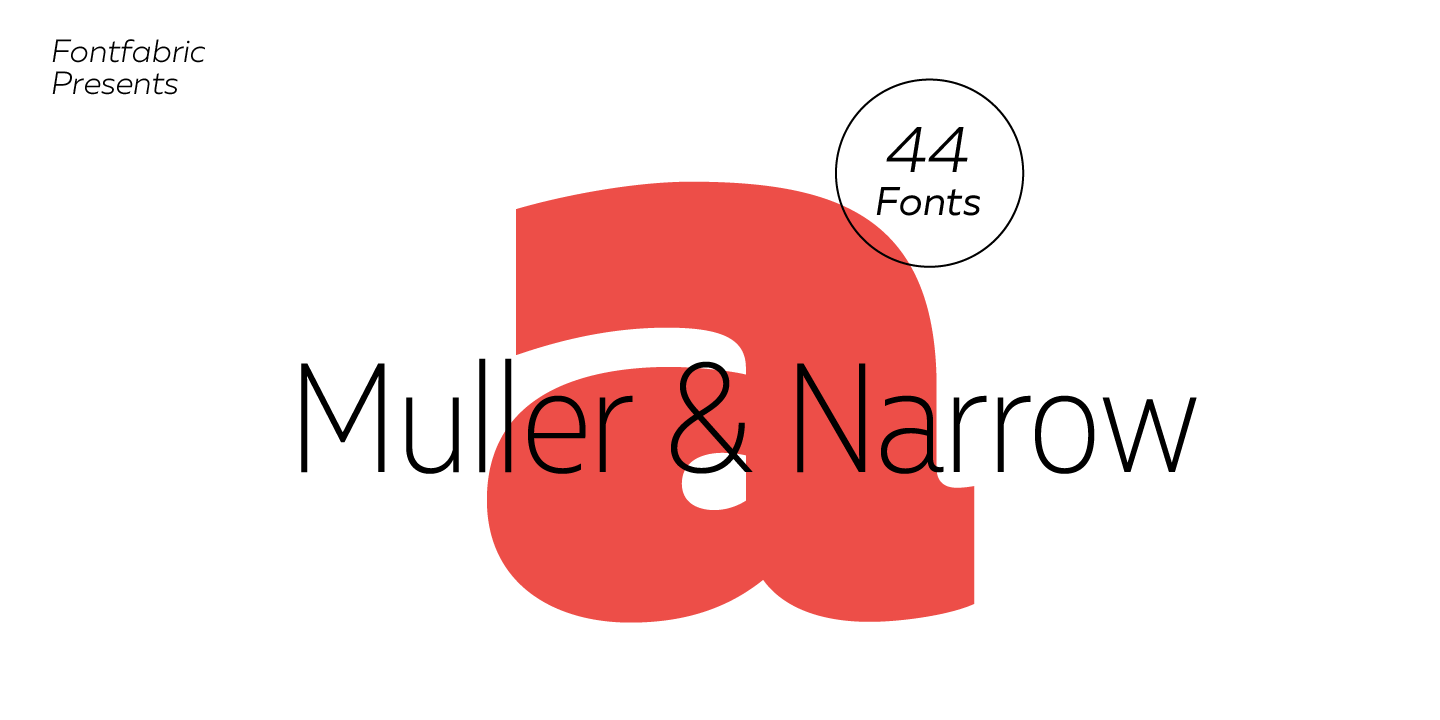 Muller Font Poster #1