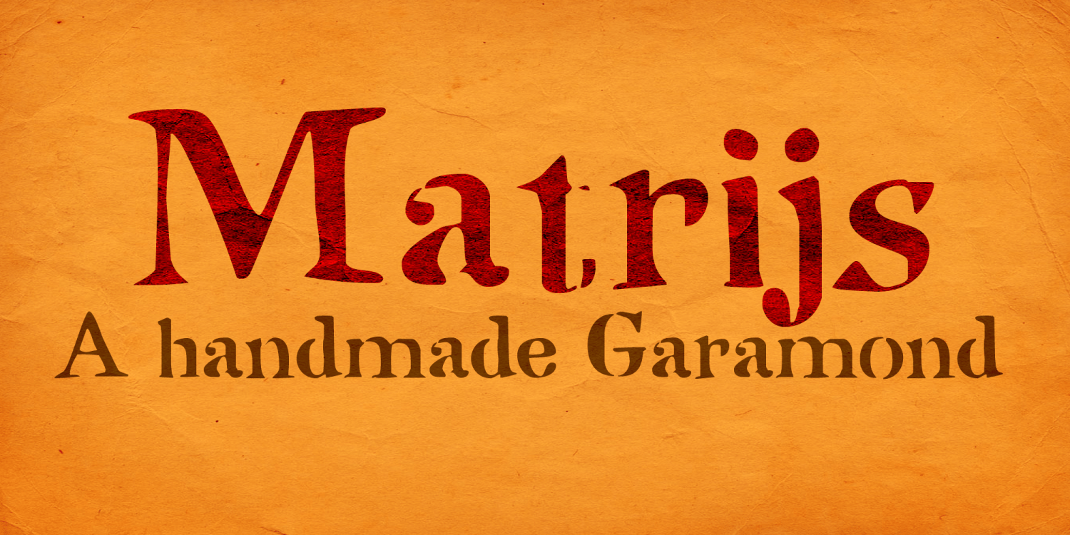 Matrijs Font Poster #1