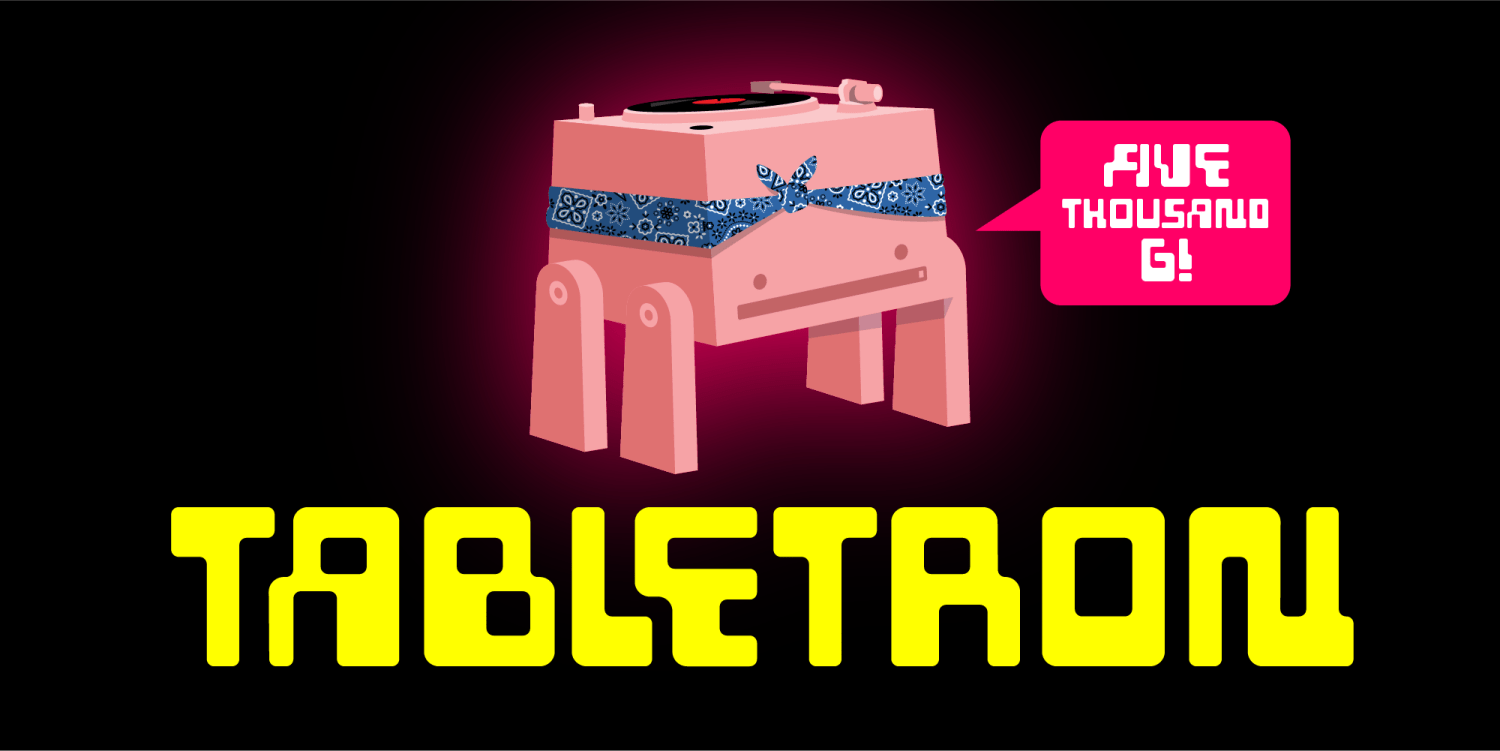 Tabletron Font Poster #1