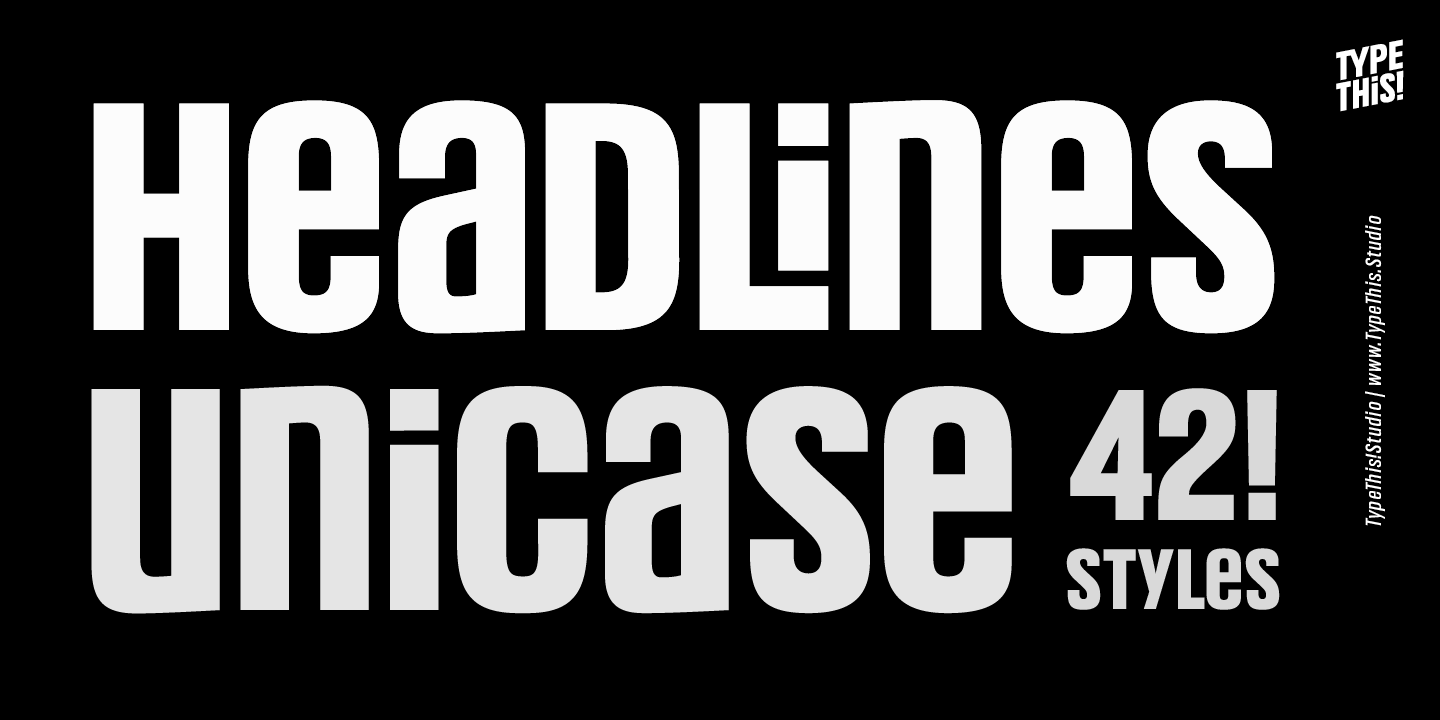 Headlines Unicase Poster