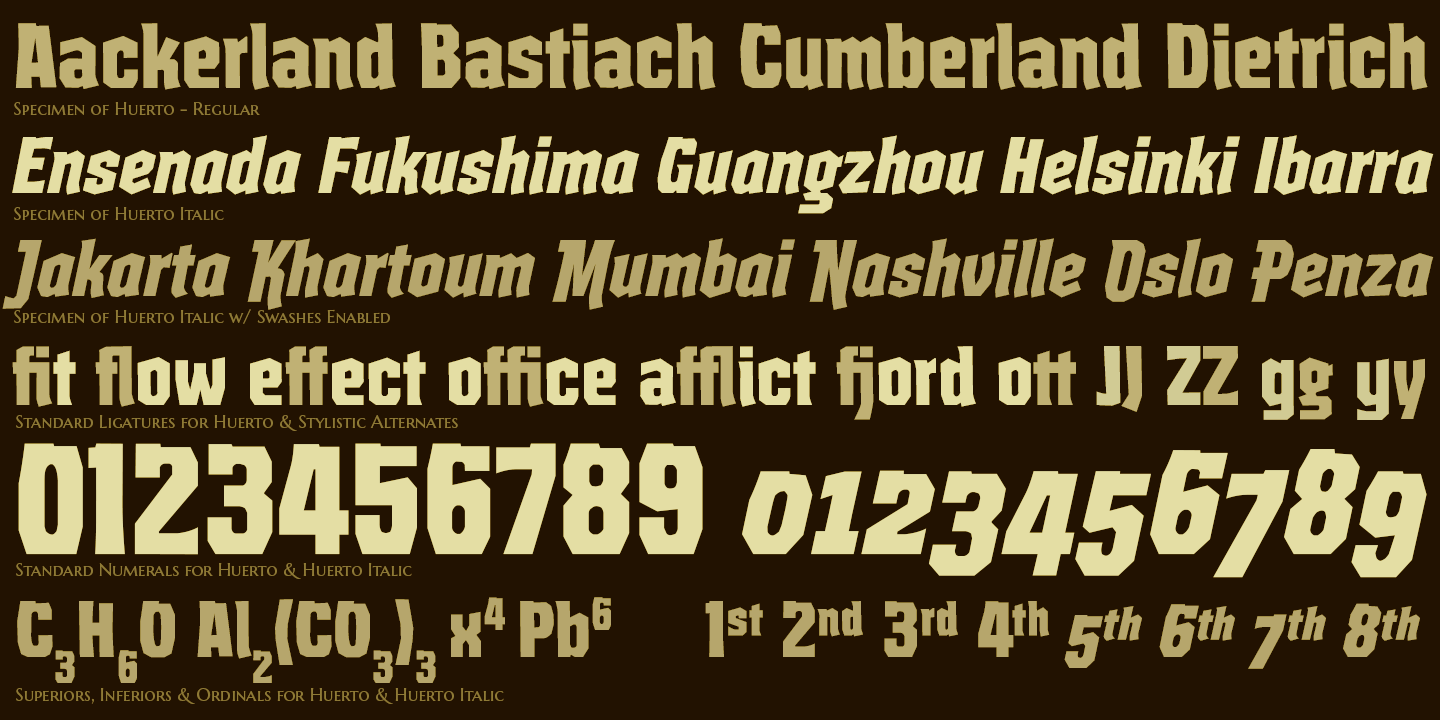 Huerto Font Poster #1