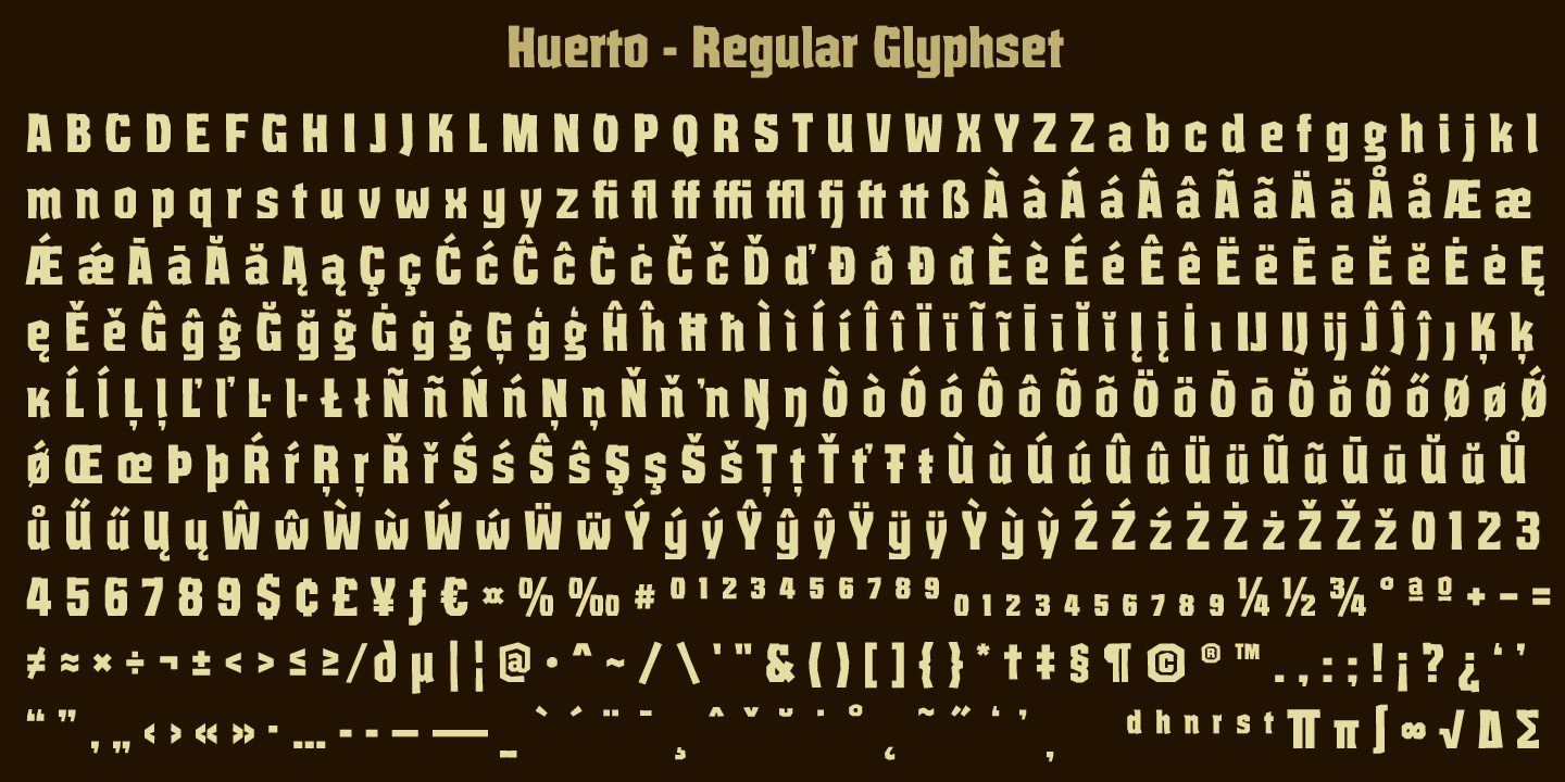 Huerto Font Poster #1