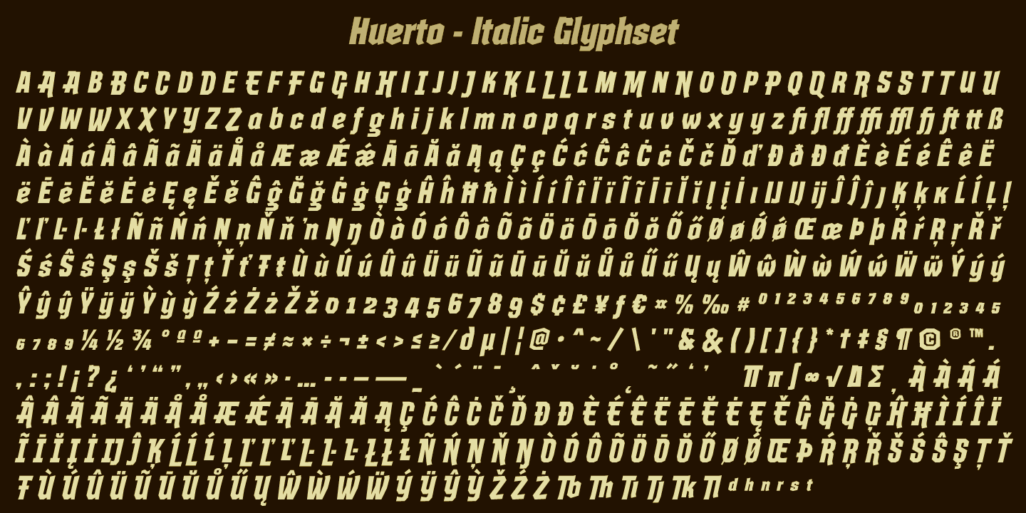 Huerto Font Poster #1