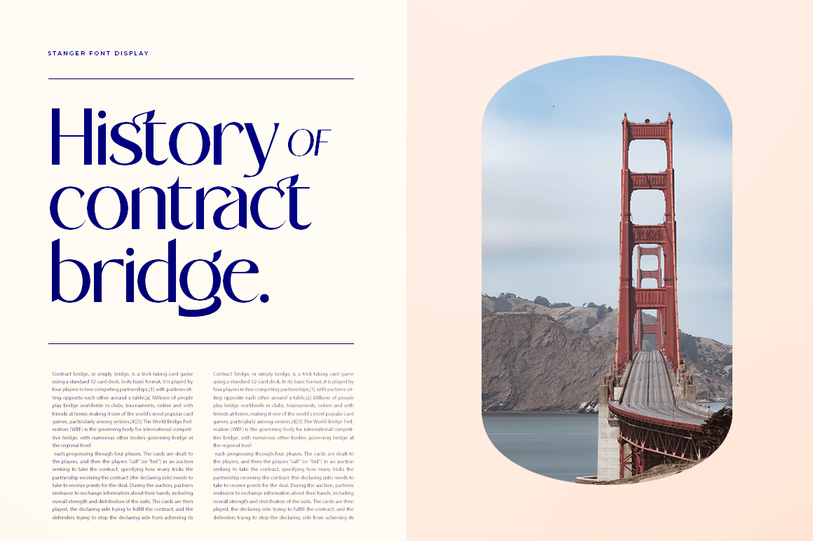 Stanger Font Poster #1