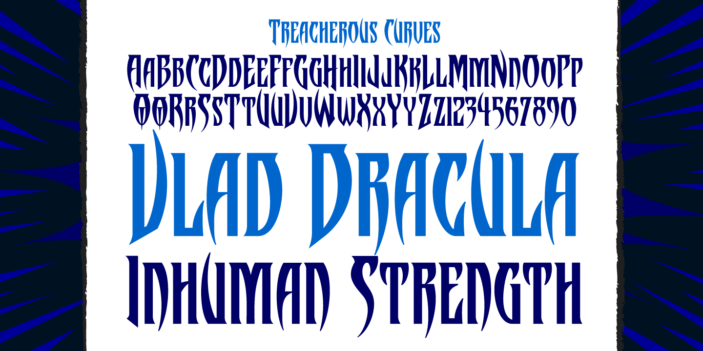 Treacherous Font Poster #1