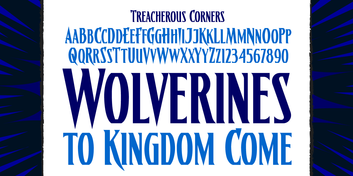 Treacherous Font Poster #1