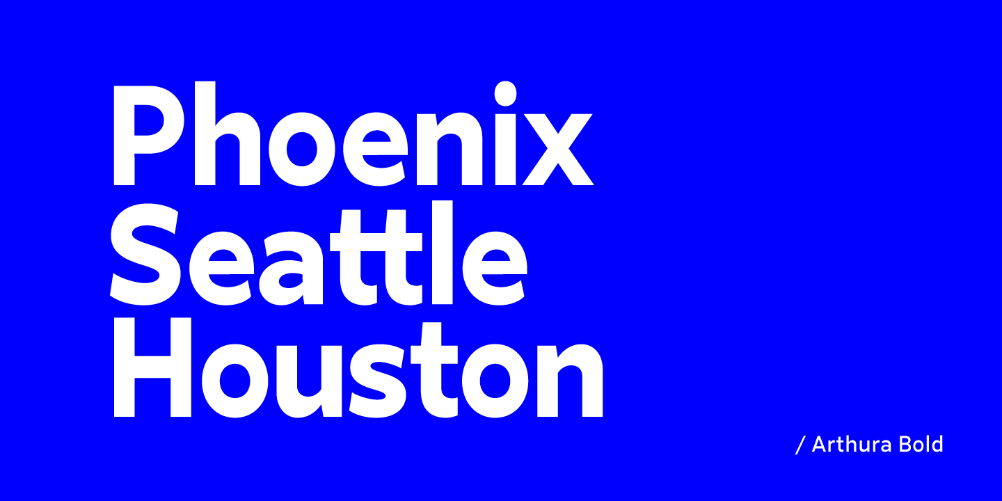 Arthura Font Family Poster