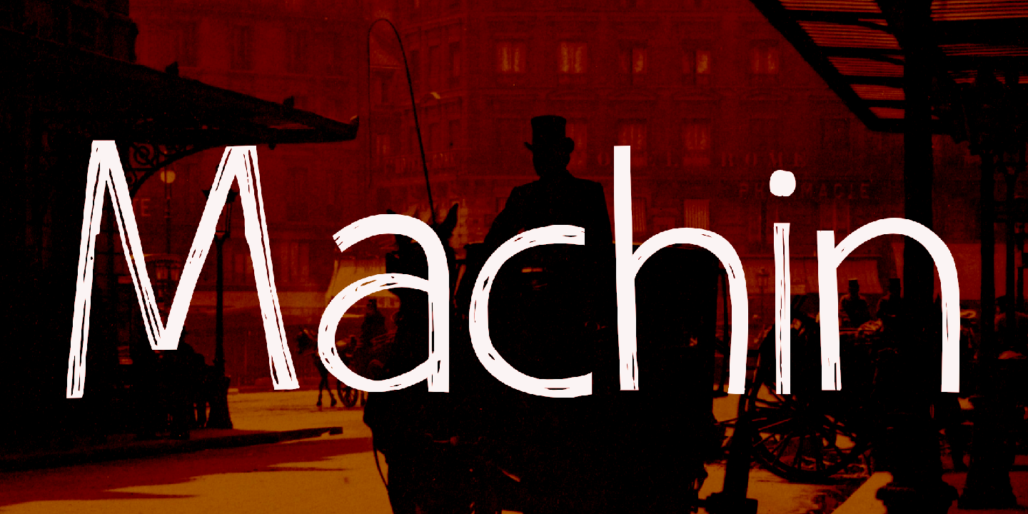 Machin Font Poster #1