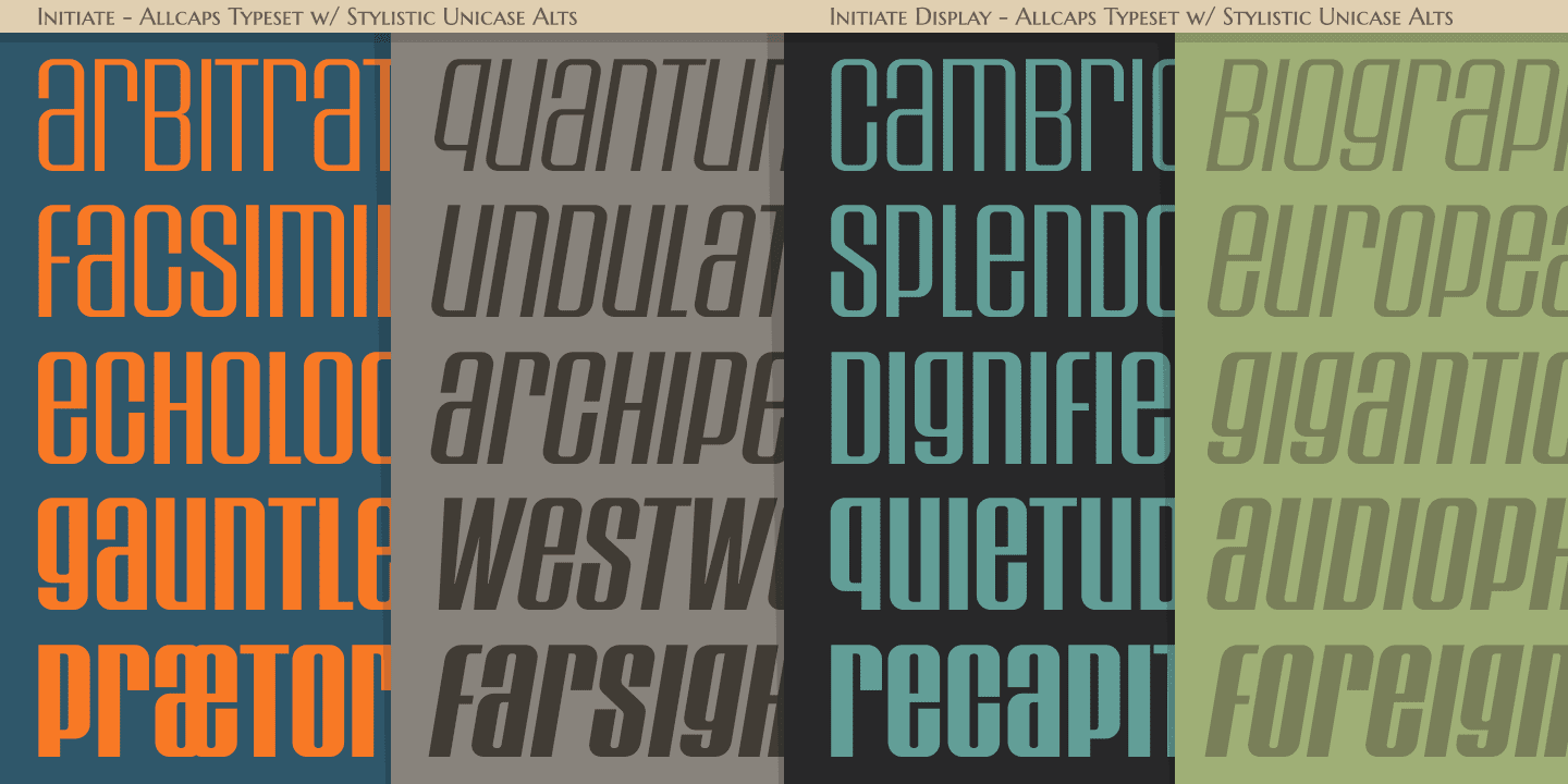 Initiate Font Poster #1