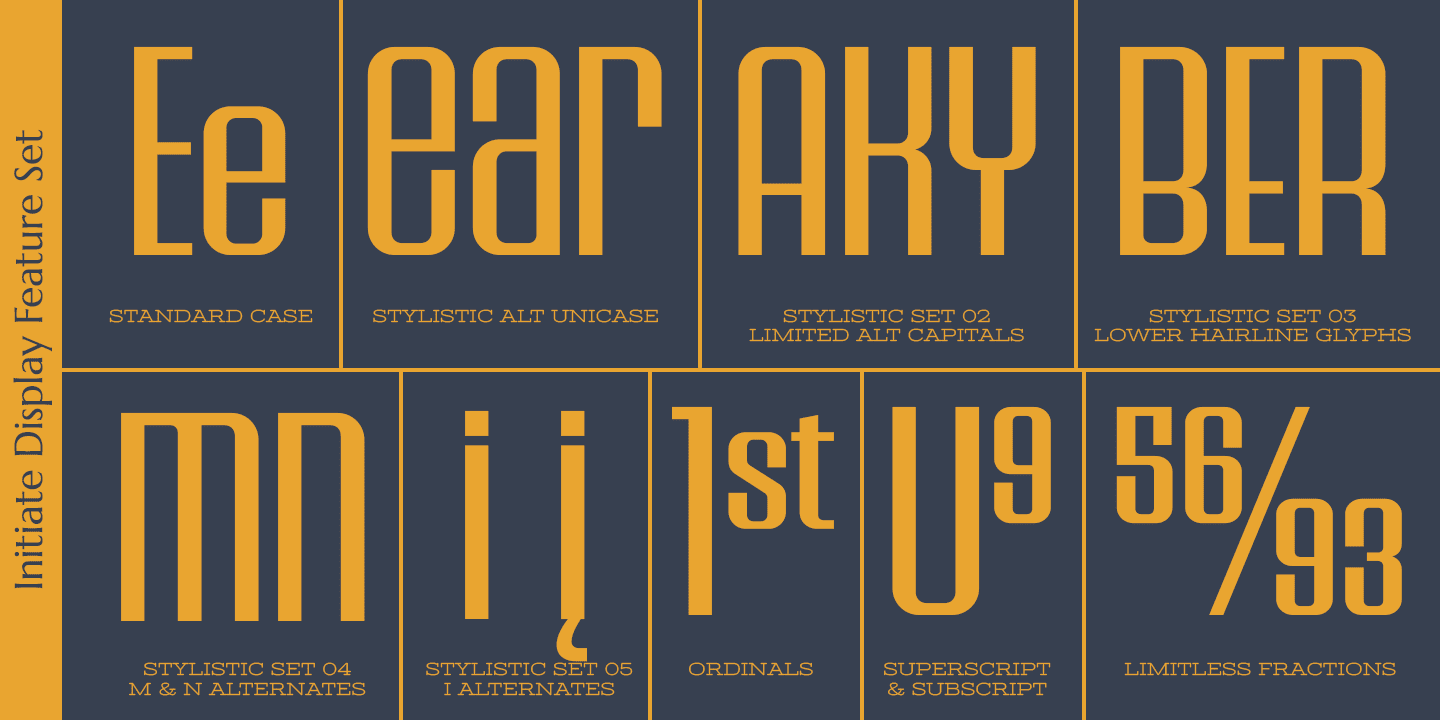 Initiate Font Poster #1