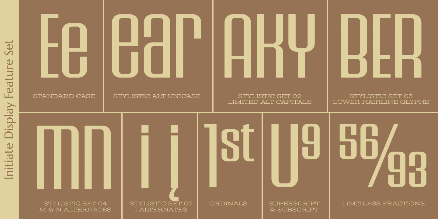 Initiate Font Poster #1