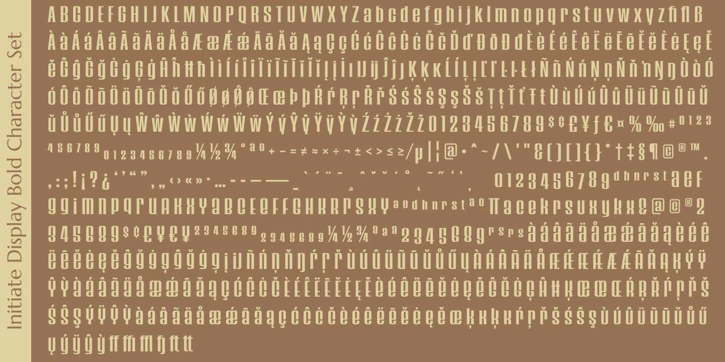 Initiate Font Poster #1