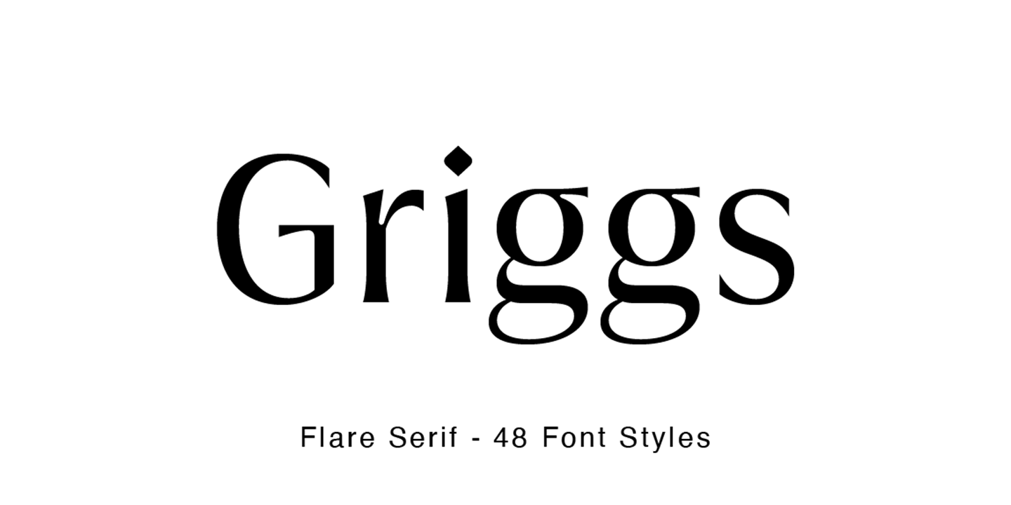 Griggs Flare Font Poster #1