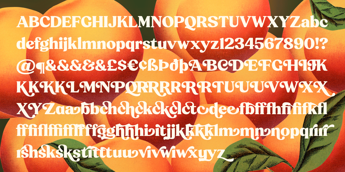 Peach Crush Font Poster #1