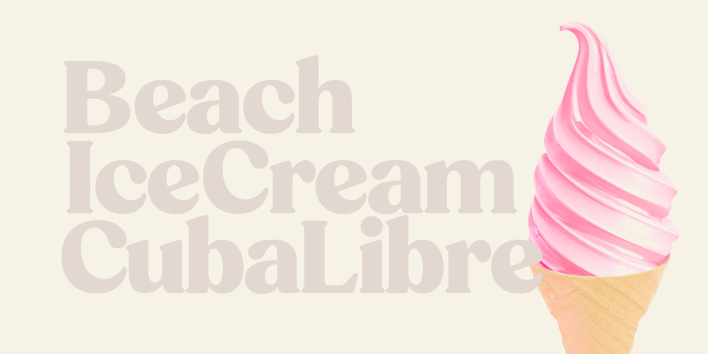 Peach Crush Font Poster #1