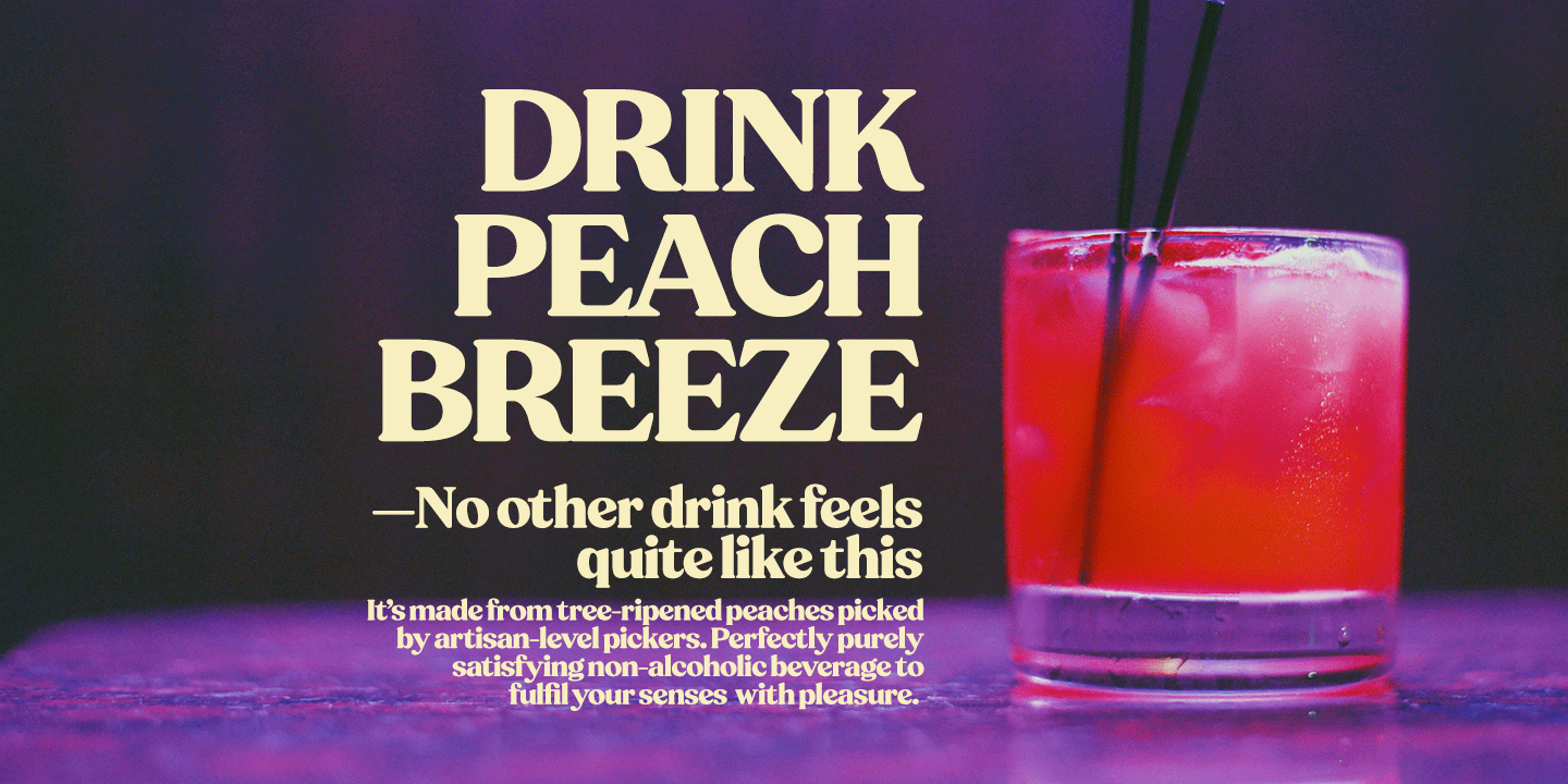Peach Crush Font Poster #1