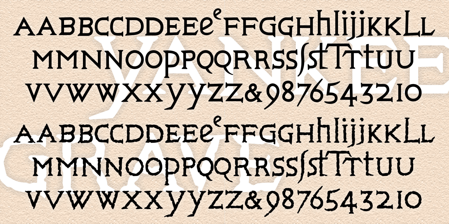 Yankee Grave Font Family Poster