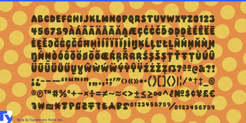 Burp Font Poster #1