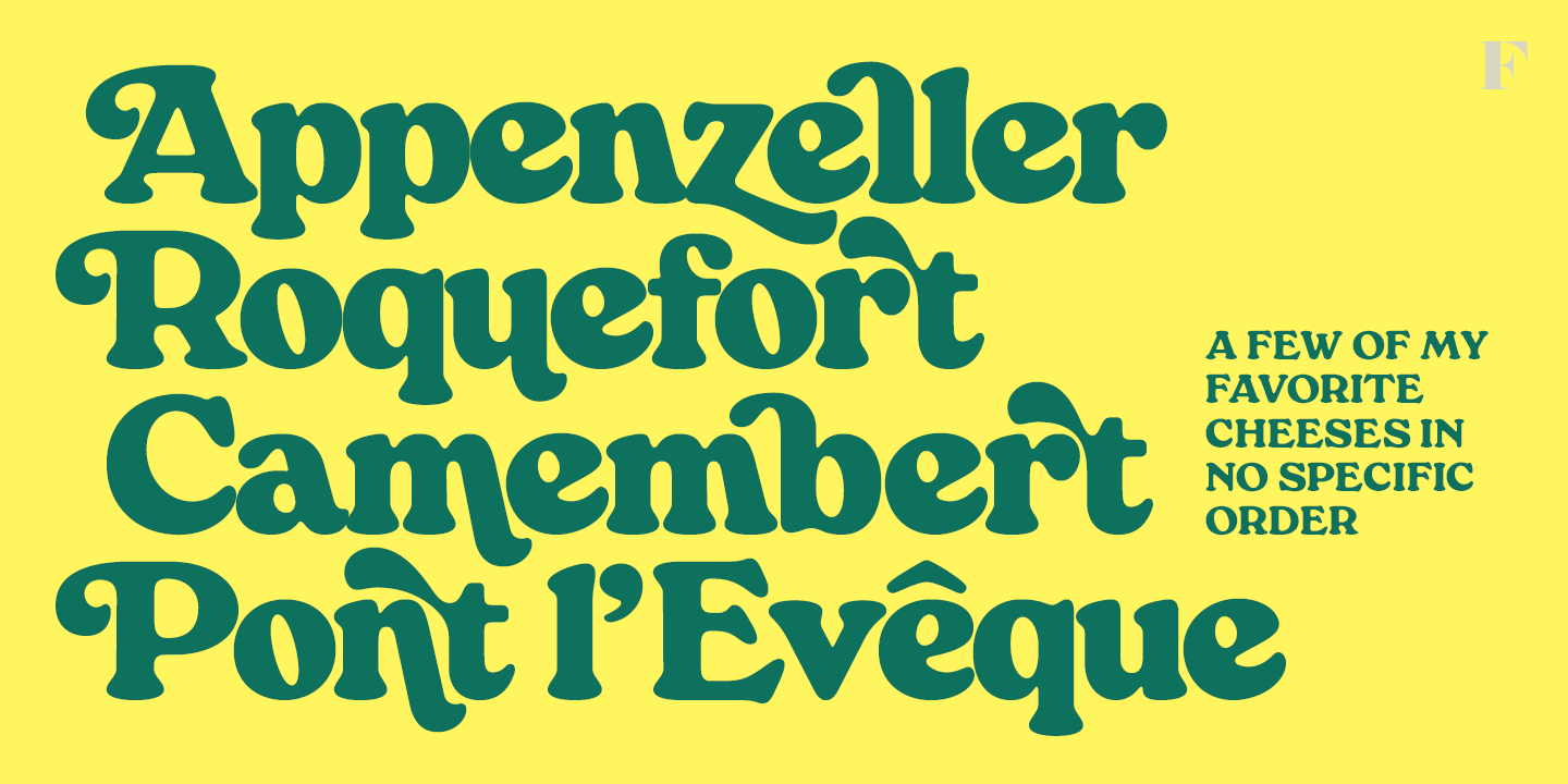 Manchego Font Poster #1