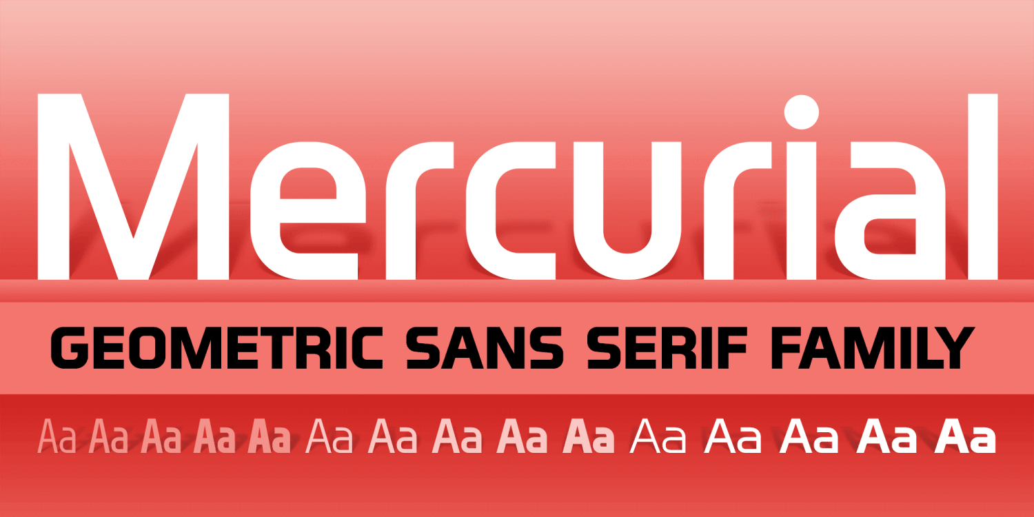 Mercurial Font Family by Grype | Font Bros