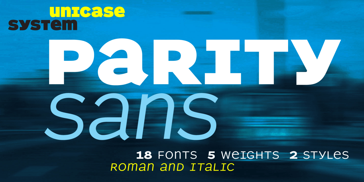 Parity Sans Font Poster #1