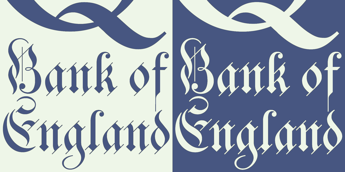 Bank of England Font Poster #1