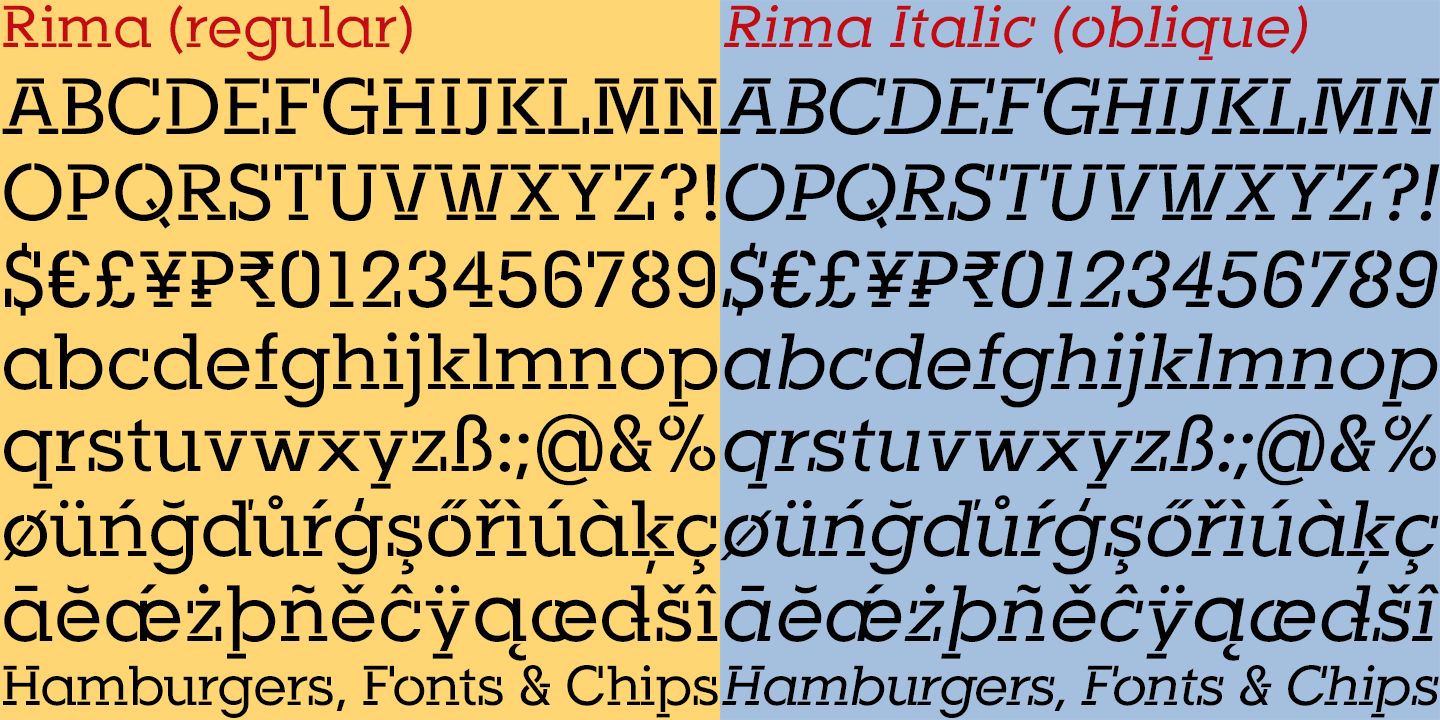 Rima Font Poster #1