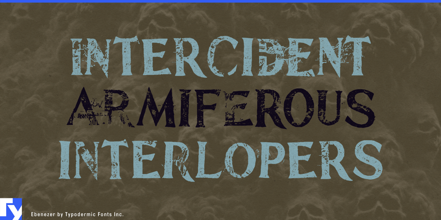 Ebenezer Font Poster #1