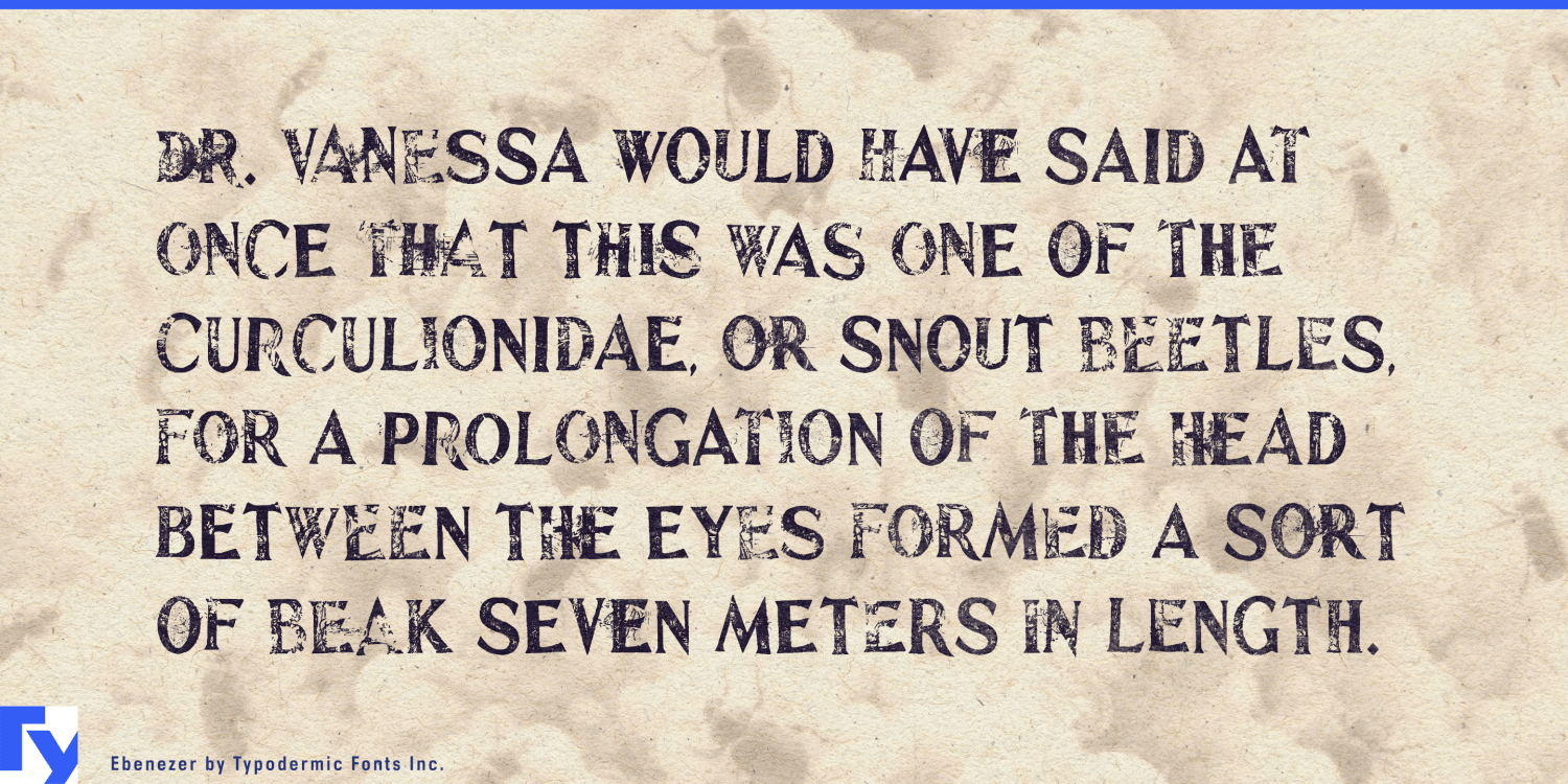 Ebenezer Font Poster #1