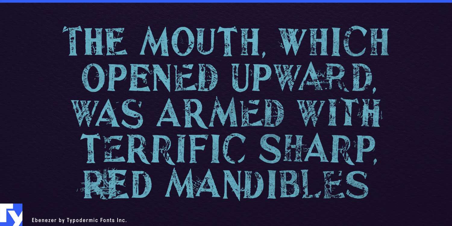 Ebenezer Font Poster #1