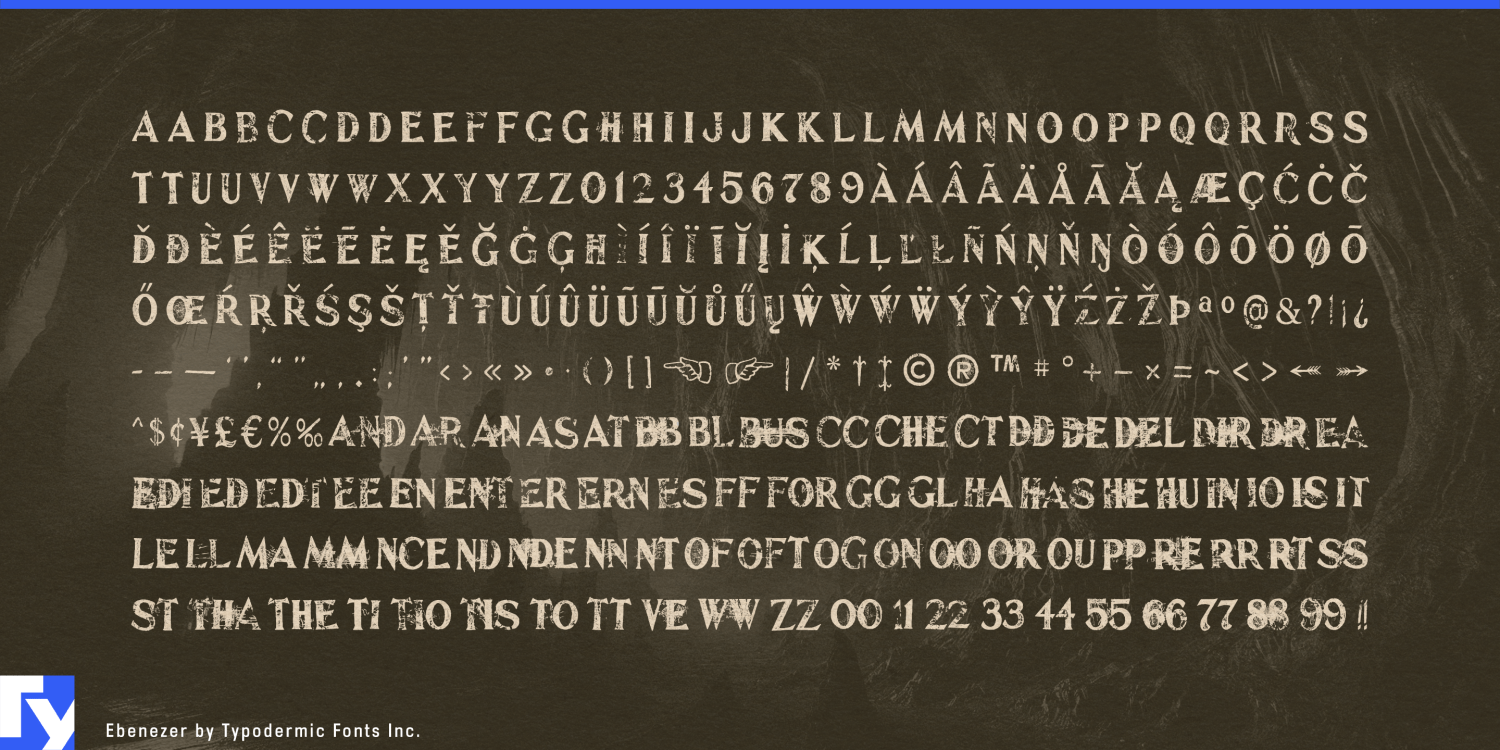 Ebenezer Font Poster #1