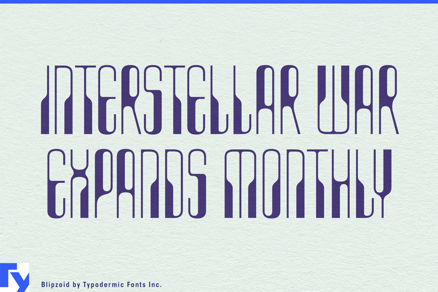 Blipzoid Font Poster #1