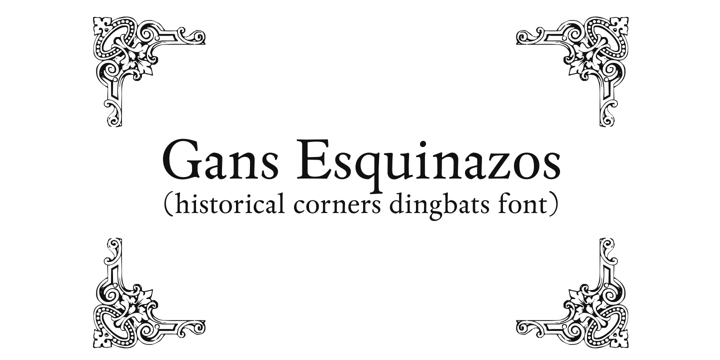 Gans Esquinazo Font Family Poster