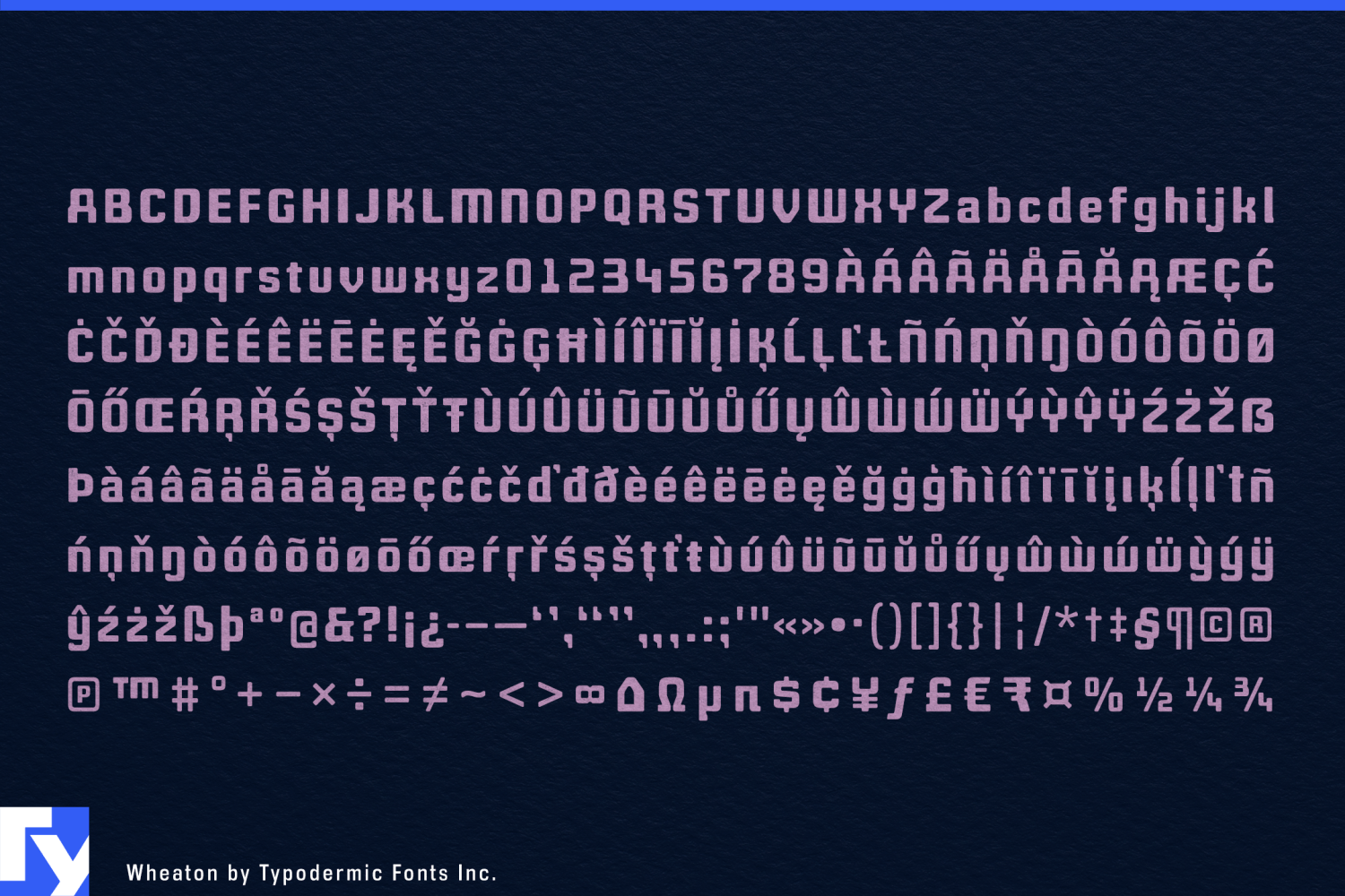 Wheaton Font Poster #1